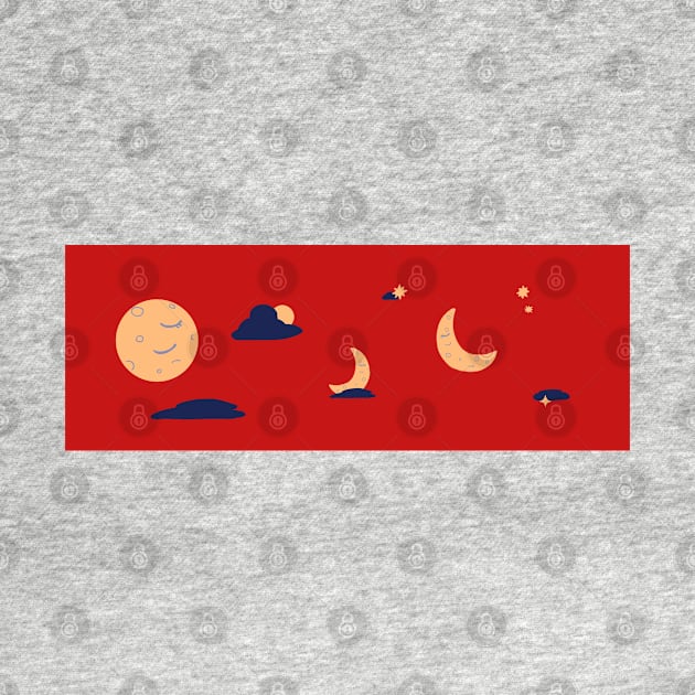 Sleepy Moon Banner by Dearly Mu